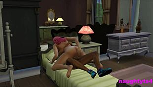 girl catches futa roommate and gets assfucked hard