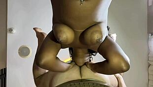 Latina newbie records her first anal session in lingerie