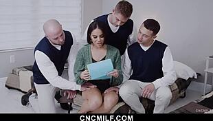 Hot Milf Offers Her Big Ass To Orphanage Boys For Wild Group Fuck!