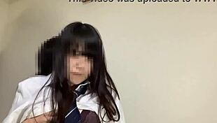 fresh college girl in uniform gets rough cosplay sex and cum on ass 😏