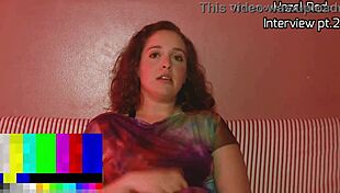 Hazel Reds castingintervju med stor svart kuk