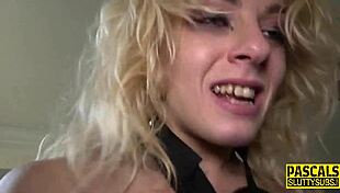 Dominated petite blonde gets her mouth fucked in high definition bdsm reality.