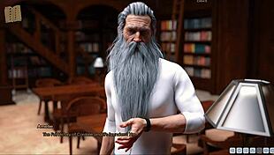 Curvy girl in lust academy outfit