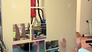 Damn, Sarah’s BJ While Stretching in Tight Workout Outfit!