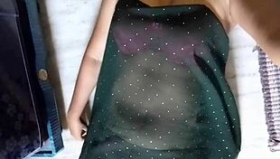 Hey this indian hot bhabhi fingered her tight pussy so hard she squirted. Check out her huge ass too!