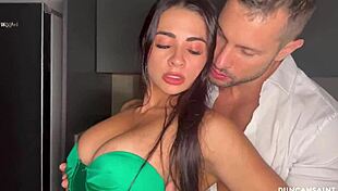 Tattooed Couple Fucks Big Cock After Party, Muscular Bodybuilder Involved