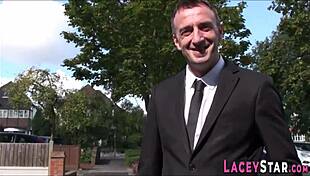 British granny getting dominated with titty fuck and rough play