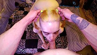 Pov fucking her sloppy mouth and tight pussy with huge cock 😈