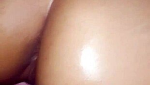 Karely flaunts natural tits before anal dildo play