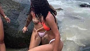 Hairy African Lesbians Fucking On Beach