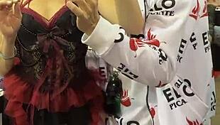 katie kush takes on elo podcast challenges, showing off her big tits