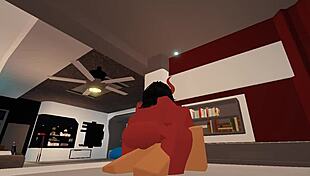 Getting fucked by a random guy in Roblox! 😏