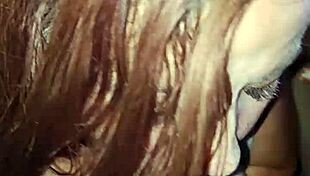 Ravishing Ray's Big Tits Orgasm with Black Bull's Monster Cock Creampie in Car