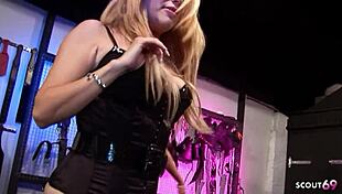 A mysterious woman in command, captivating and commanding