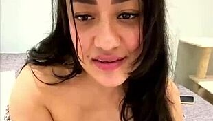 Chubby latina alma masturbates with big tits