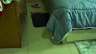 My stepmom cheats on the phone with her big ass exposed.