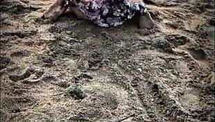 tall muscular bodybuilder gets handjob and blowjob on beach