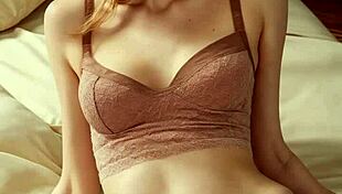 Check out those flowery panties on the cute model.