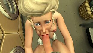 milf fucked hard by boyfriend in machine!