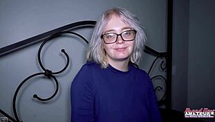 Silver Blonde Coed Annie Archer Sucks Cock And Gets Wet Pussy Fucked