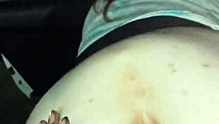 Ravishing Ray's Big Tits Orgasm with Black Bull's Monster Cock Creampie in Car