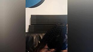 Teen Ebony Friends Kissing and Using Strapon Dildos in Front of Boyfriend