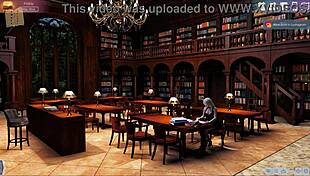 Curvy girl in lust academy outfit