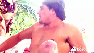 Dillion Harper on all fours for deepthroat and cumshot.