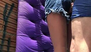 Intense ass fucking with sex toy in favela