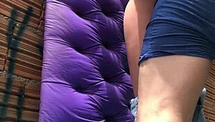 Intense ass fucking with sex toy in favela