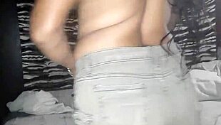 Karely flaunts natural tits before anal dildo play