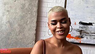 Tattooed babe fucks in doggystyle for cuckold boyfriend