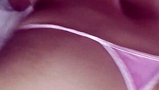 Karely flaunts natural tits before anal dildo play