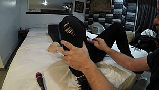 Violet Coxx says, 'take my anal assfucking brutally while I blowjob your tits and ass in crossdressing pain'