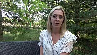 Beautiful Blonde Nurse Alrox Flashes Ass Outdoors In Amiens