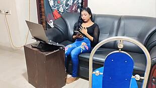 Heyy, Neha invited her husband’s friend for rough sex after a sexy flick! Sucked him good! 🔥