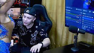 I, Belinha Baracho, grabed the host, kissed him delishously, and grabed his hot dick - podcast púpum no barraco