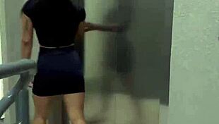 Intense Passion in the Elevator: Giving Myself to the Boy in This Amateur Encounter