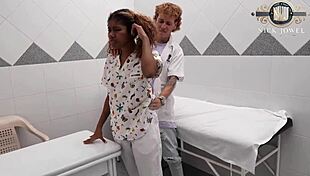 this naughty nurse angelika suarez almost got caught in the hospital
