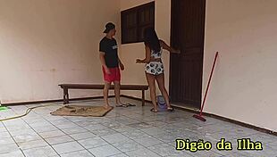 three hot latinas secretly fuck the muscular guy in doggystyle 😈