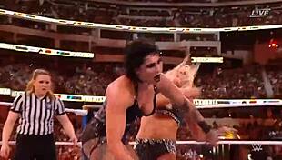 rhea ripley battles charlotte flair for smackdown women's championship