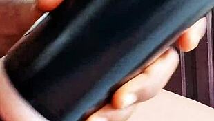 oh wow, i'm masturbating with my new toy in the dorm, moaning loudly!