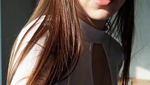 Student roughly fucks his cute english teacher