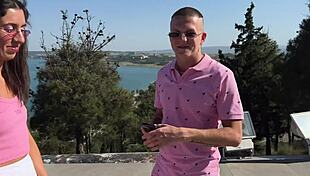 So, you thought tea, but a bi threesome exploded with huge dick action!