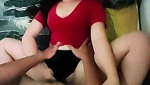 Sneaking to fuck friend's wife and cum inside!