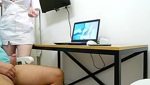 The nurse casually aided the patient with a paid prostate massage.