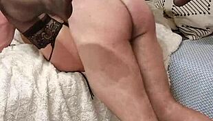 In this update, the muscular husband enjoys doggystyle with his sexy MILF girlfriend in uniform