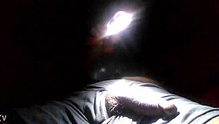 The electroman calibrates his zapper by wanking it, with a quirky twist