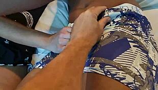 First Time Cuckold Feels Betrayed As Wife Shares Her Ass And He Drinks The Cum