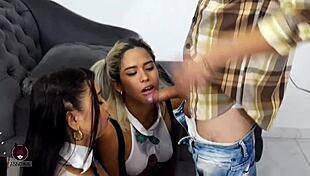 Horny Colombian Students Seduce Their Teacher